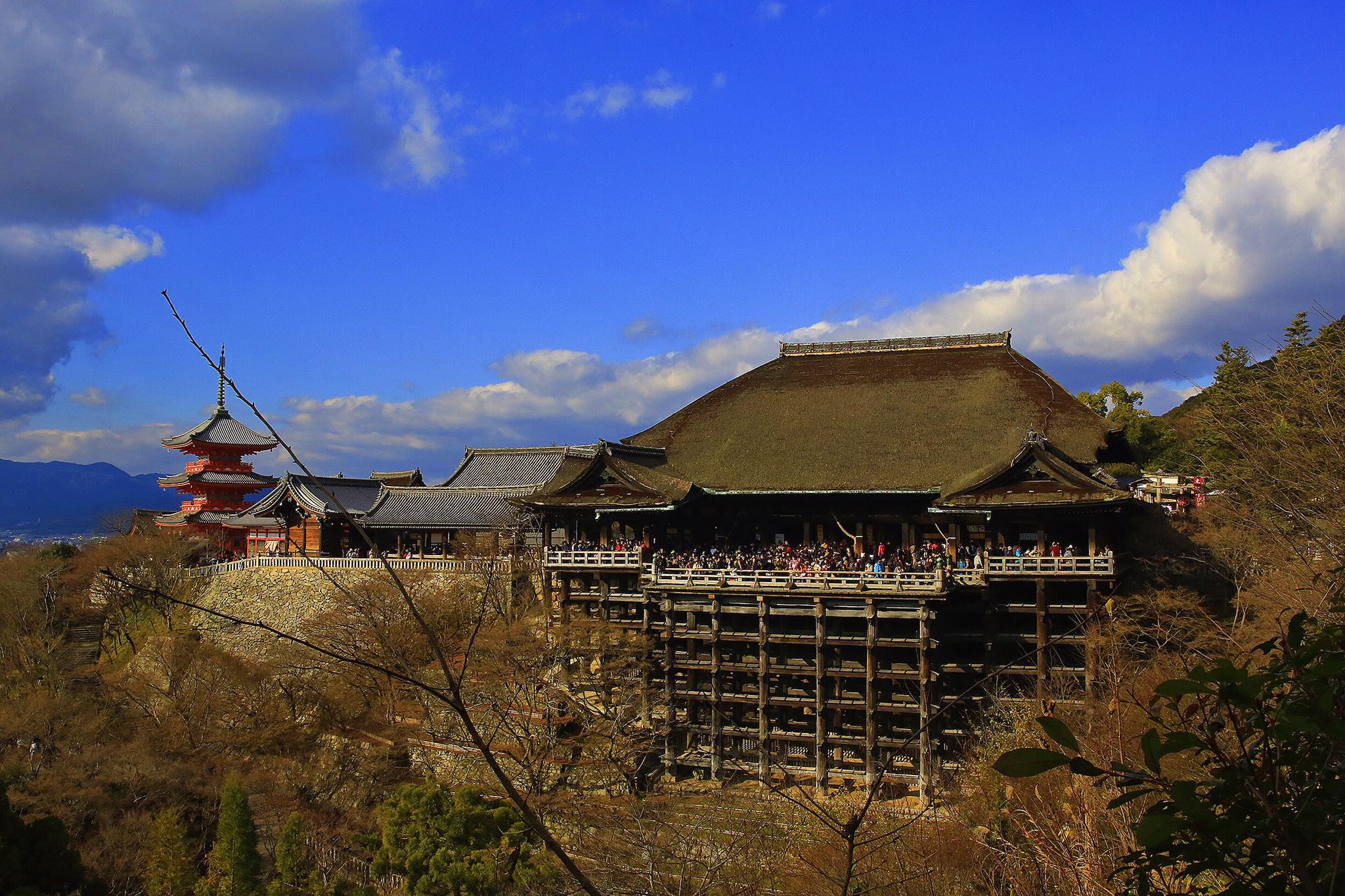 清水寺の初詣の混雑